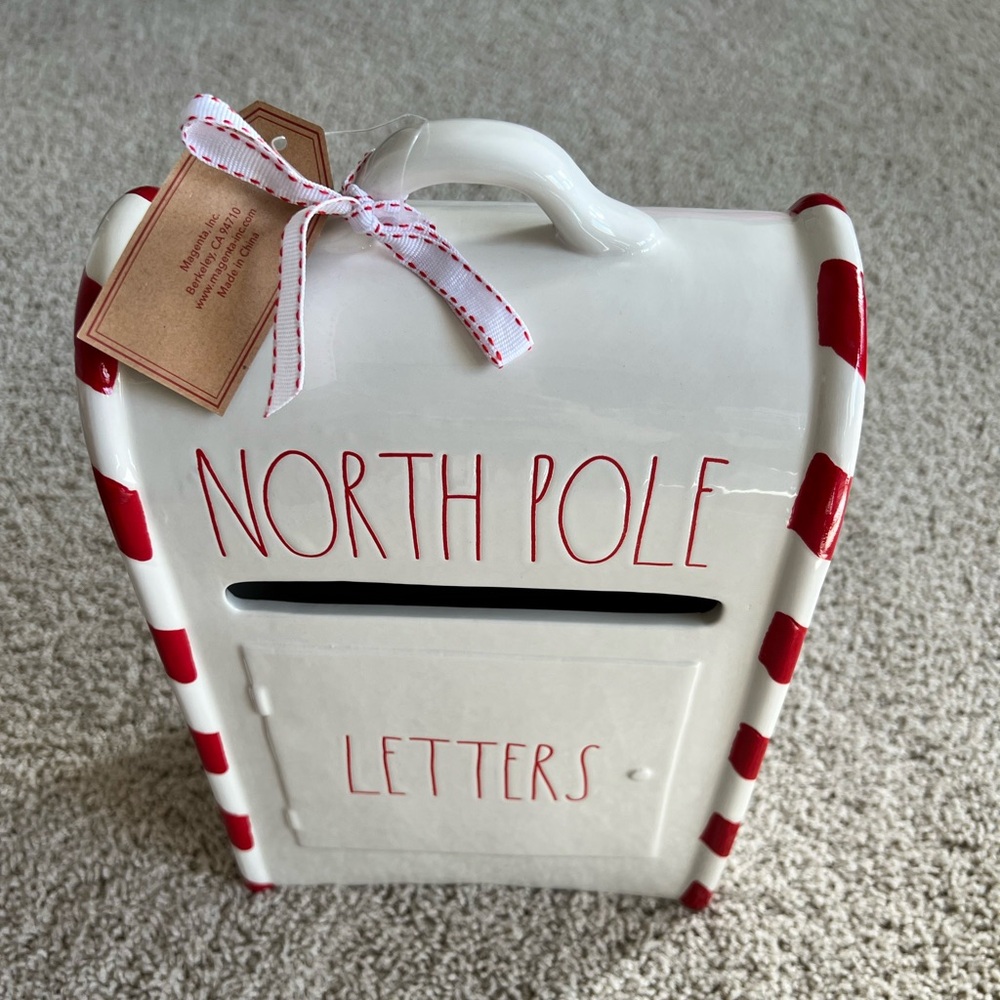 Rae Dunn North Pole Mailbox